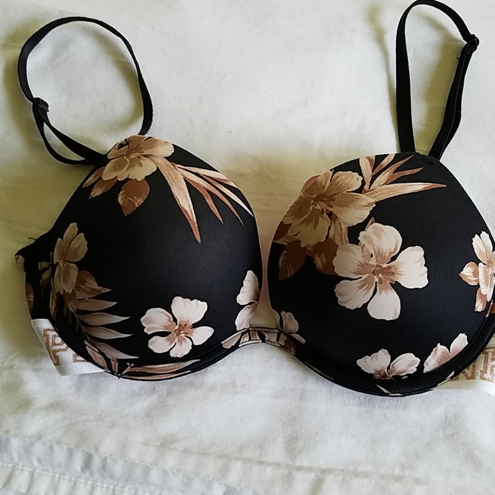 Victoria's Secret Pink Floral Print Bra